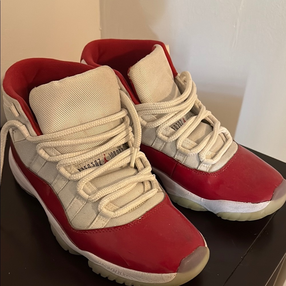 Julia Jordan Red and White Athletic Shoes